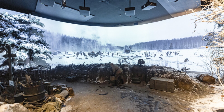 Проекторы Panasonic в мультимедийных инсталляциях новой экспозиции Музея Победы к 80-й годовщине битвы за Москву - подробное фото